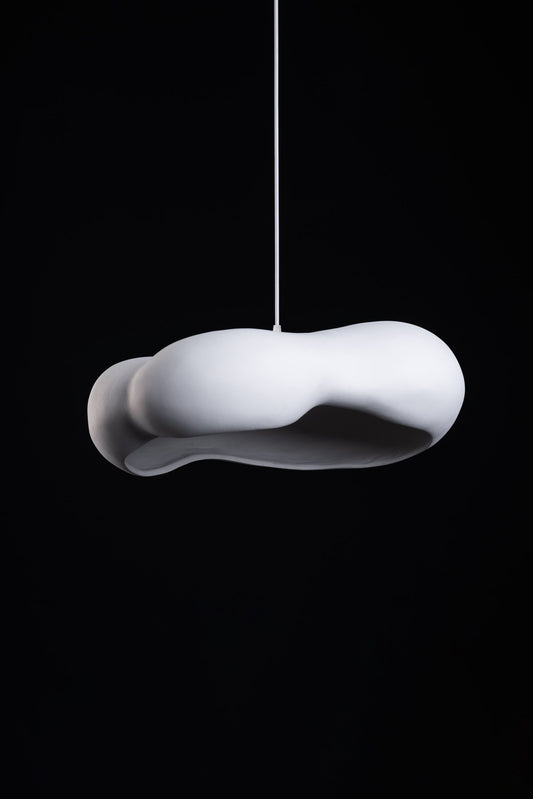 Oval Pendant Lamp detail by Brassnclay